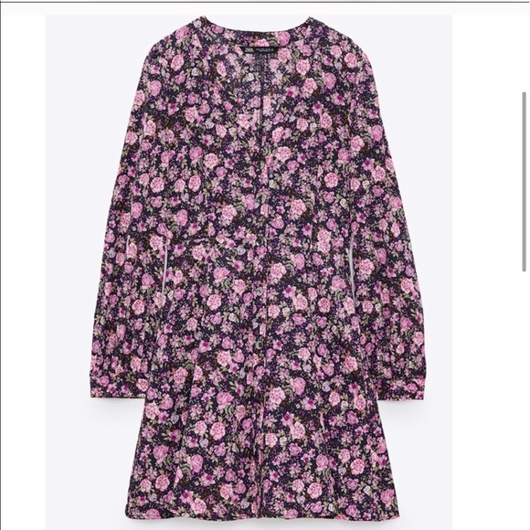 NWT Zara Floral Print Dress - Picture 5 of 7